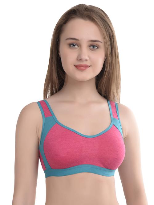 color block sports bra - 16974704 - Standard Image - 0