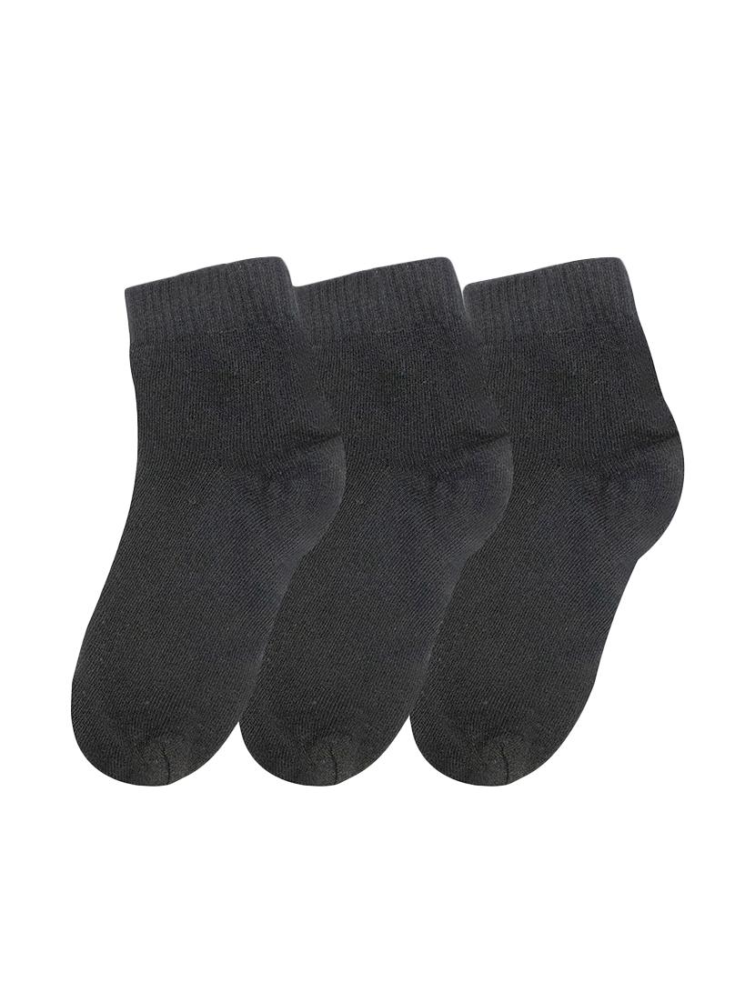 black cotton ankle length sock - 16975809 -  Zoom Image - 0