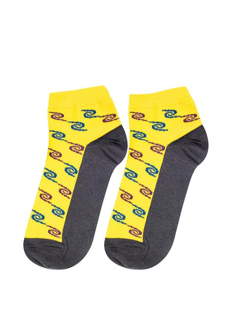 yellow cotton ankle length sock - 16975825 - Standard Image - 0