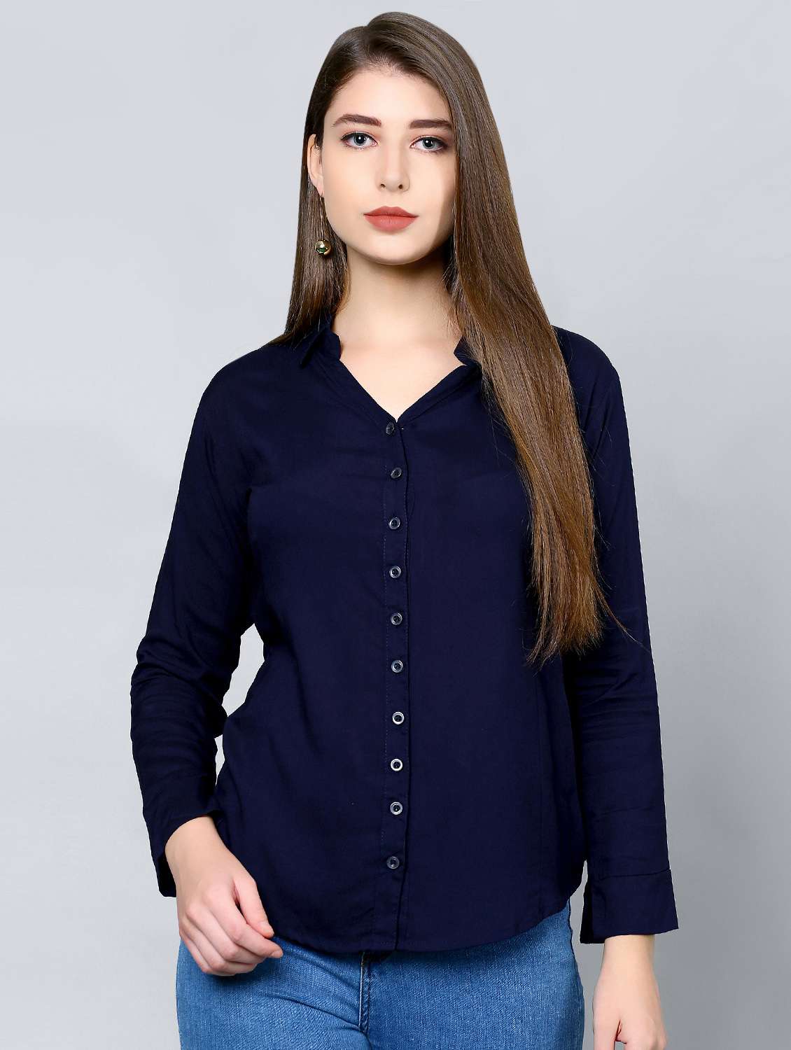 long sleeved solid shirt 