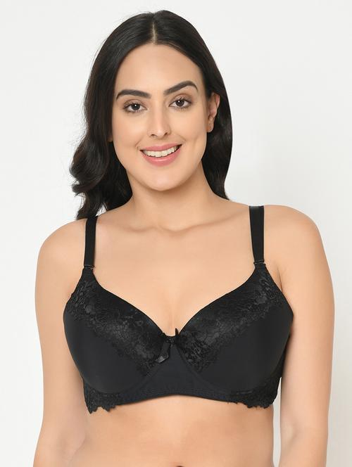 bow patch plunge bra - 16976196 - Standard Image - 0