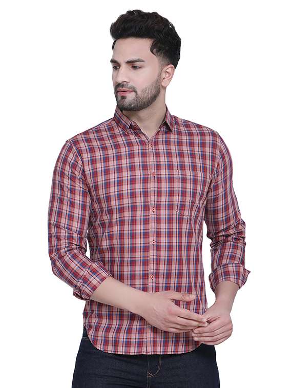 mens checks casual shirt - 16979328 - Zoom Image - 0