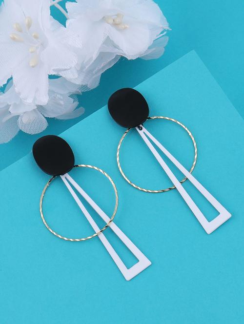 black metal drop earring - 16979638 - Standard Image - 0
