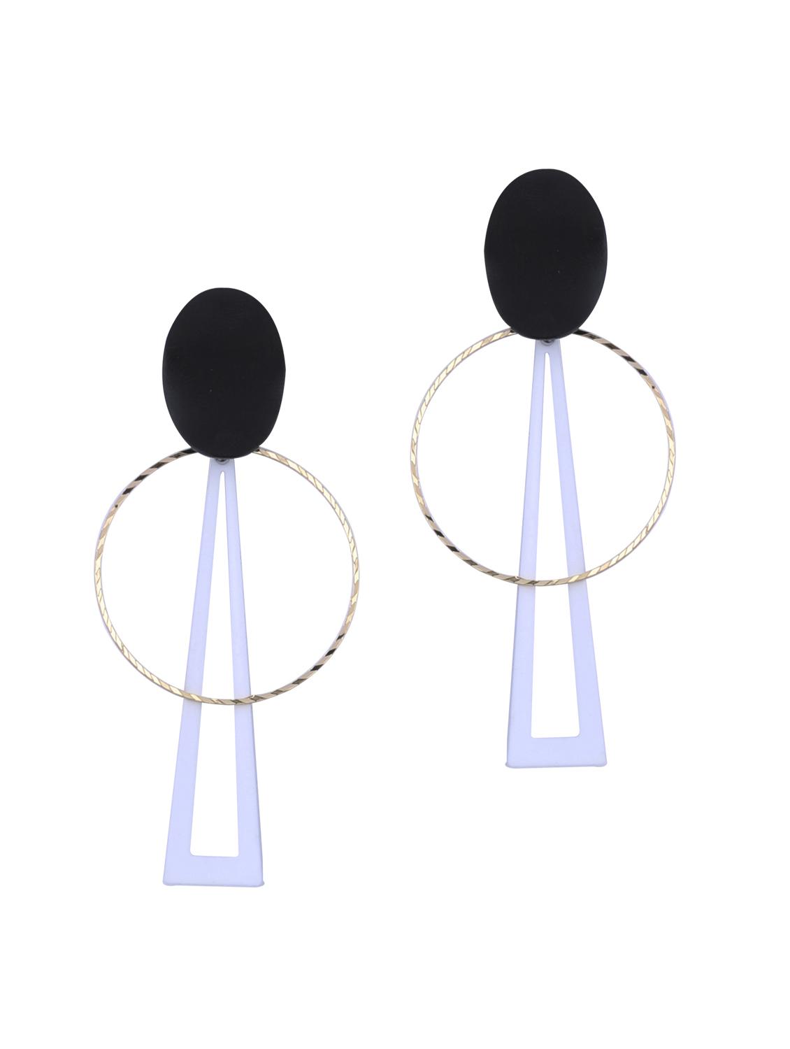 black metal drop earring - 16979638 - Standard Image - 3