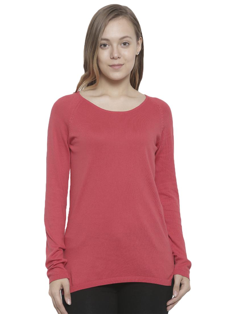 round neck knitted top - 16979834 -  Zoom Image - 0