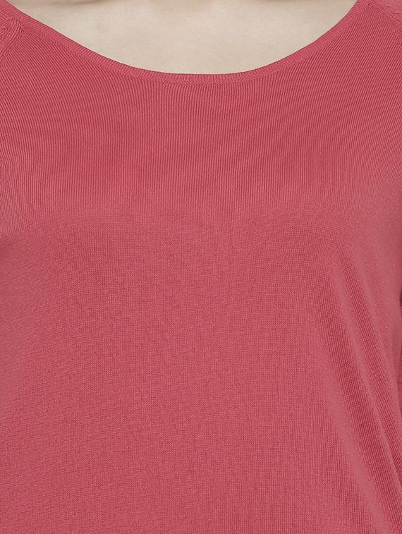 round neck knitted top - 16979834 - Standard Image - 3