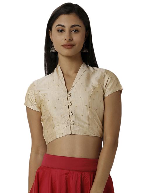polyester solid blouse - 16979851 - Standard Image - 0