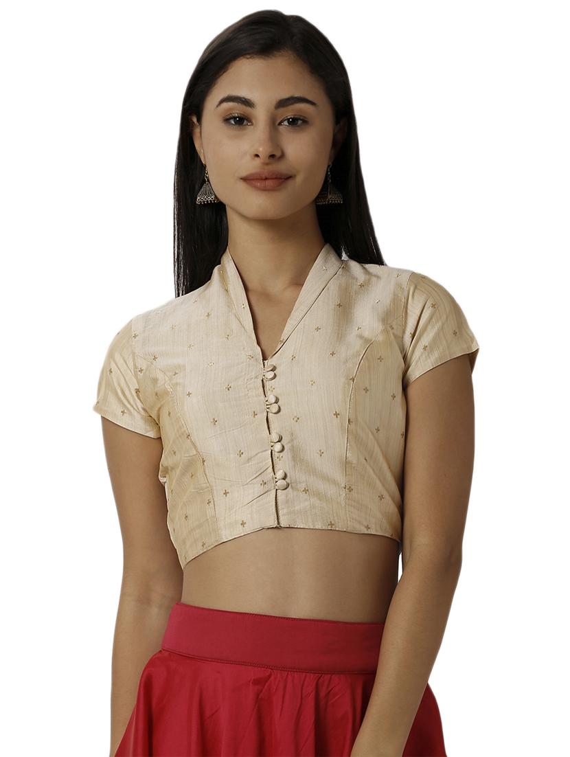 polyester solid blouse - 16979851 - Zoom Image - 0