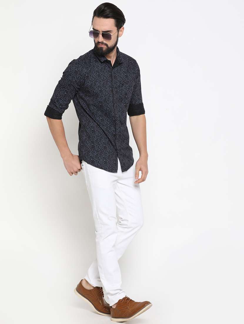 mens printed casual shirt - 16980203 -  Standard Image - 3
