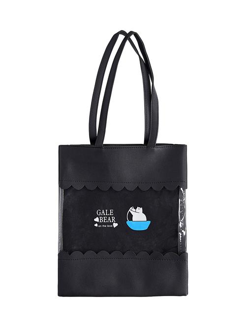 black satin regular tote - 16980380 -  Standard Image - 0