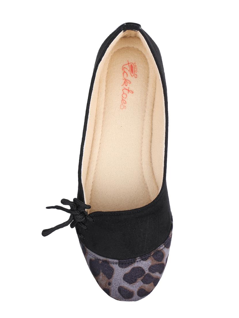 black slip on ballerinas - 16981163 - Standard Image - 3