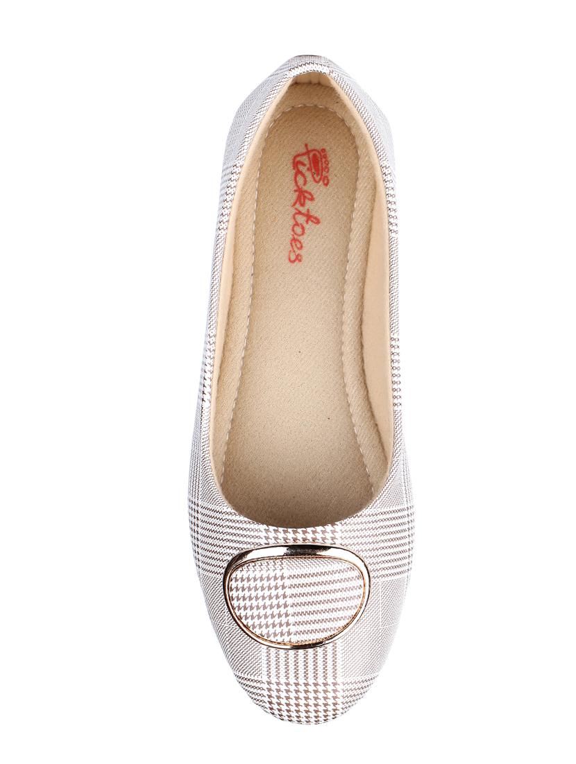 beige slip on ballerinas - 16981166 - Standard Image - 3