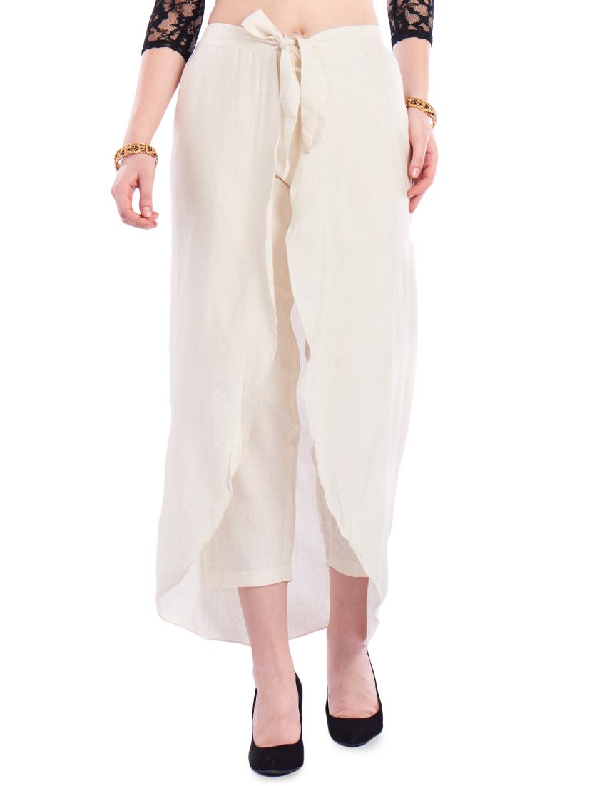 tie front wrap trouser - 16981285 - Zoom Image - 0