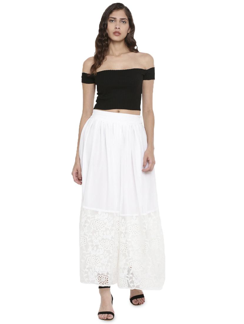 high rise flared skirt - 16981290 - Standard Image - 3
