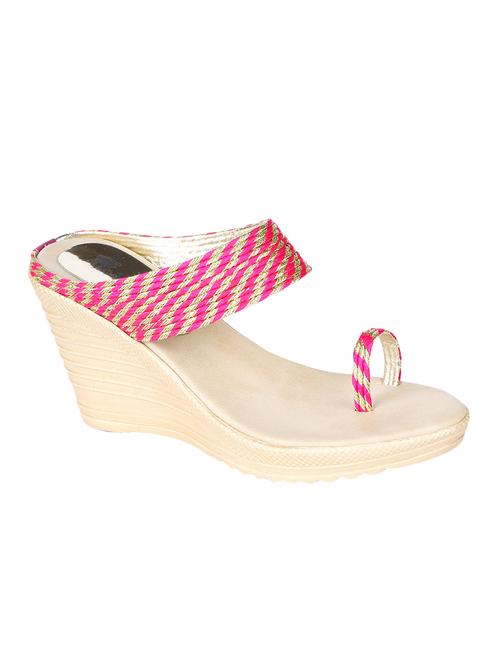 pink one toe wedges - 16981331 -  Standard Image - 0