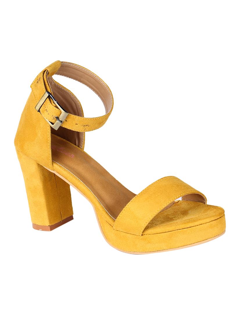 yellow ankle strap sandals - 16981334 - Zoom Image - 0