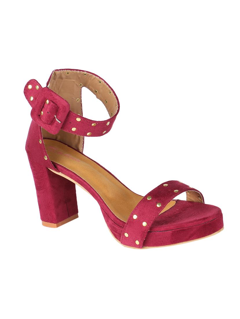 maroon closed back sandals - 16981351 - Zoom Image - 0