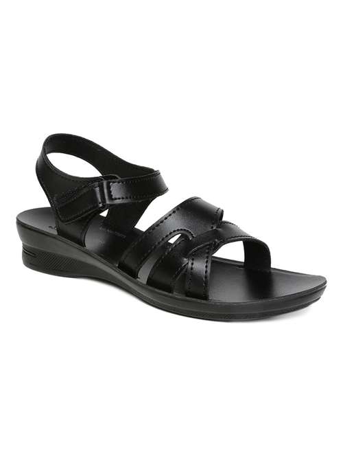 Buy online Women's Black Solea Sandals from heels for Women by