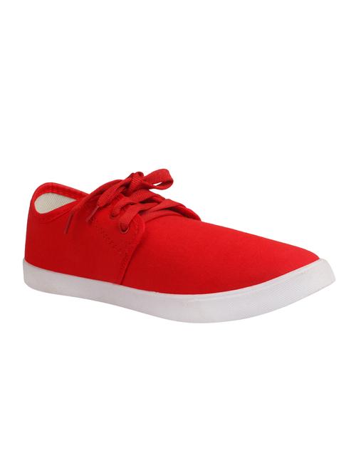 red canvas sport shoes - 16989316 -  Standard Image - 0