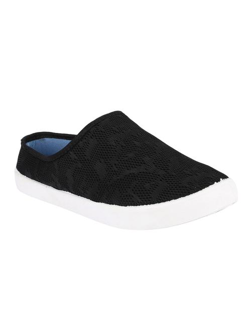 black canvas slip on sneakers - 16989334 - Standard Image - 0