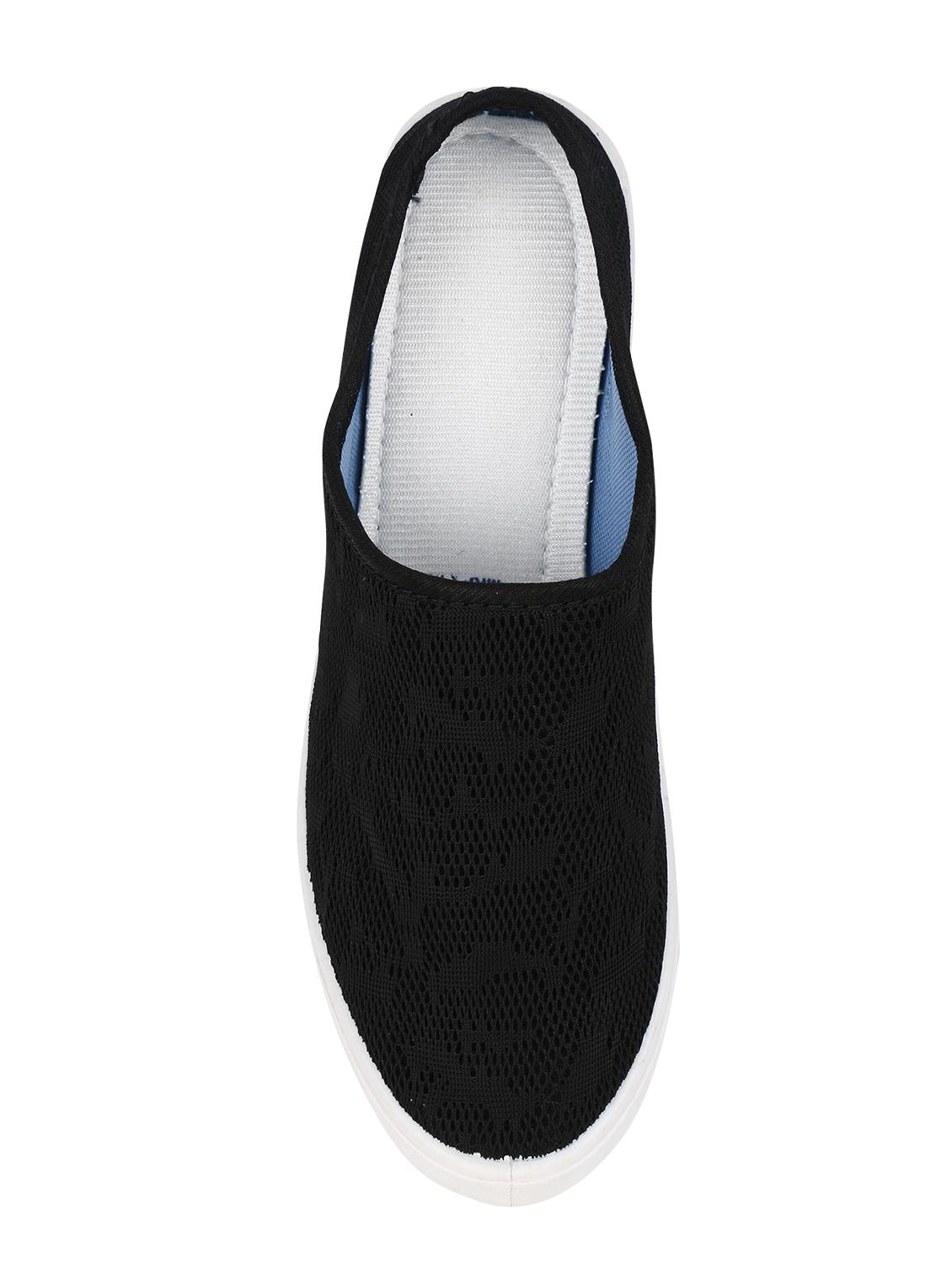 black canvas slip on sneakers - 16989334 - Standard Image - 3