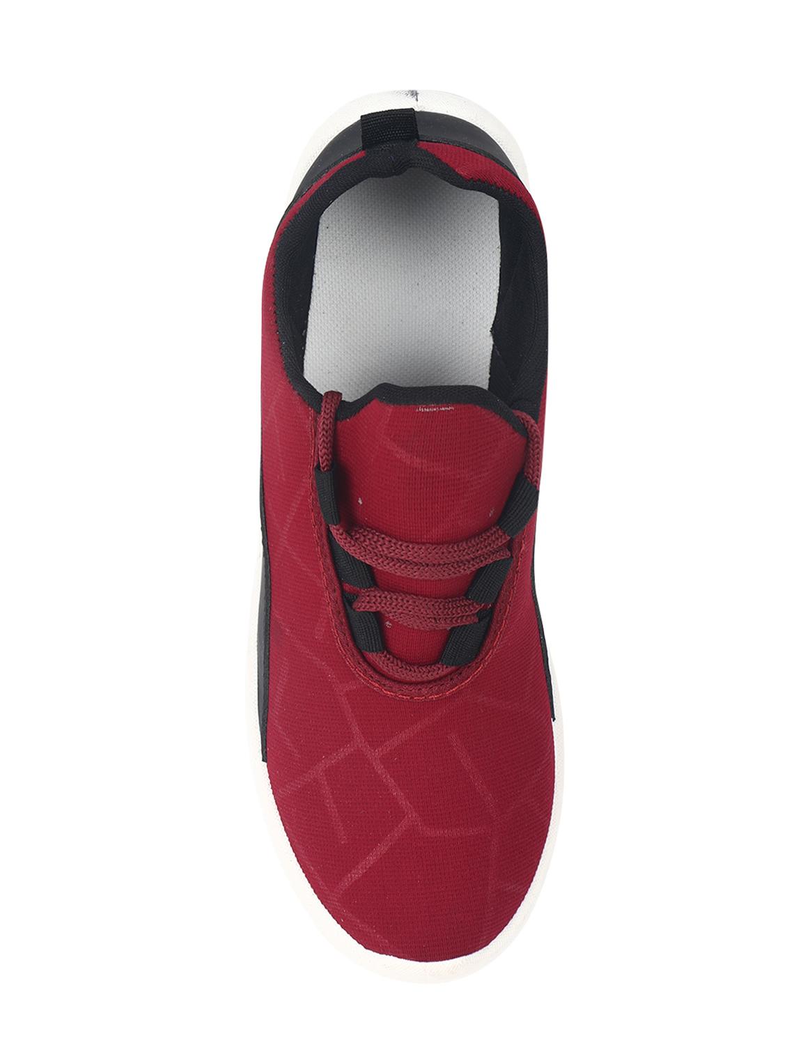 maroon canvas sport shoes - 16989346 - Standard Image - 3