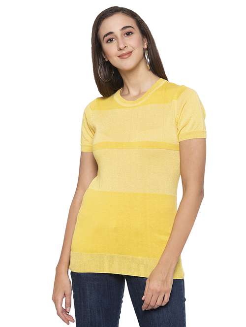 women's straight round neck top - 16989878 -  Standard Image - 0