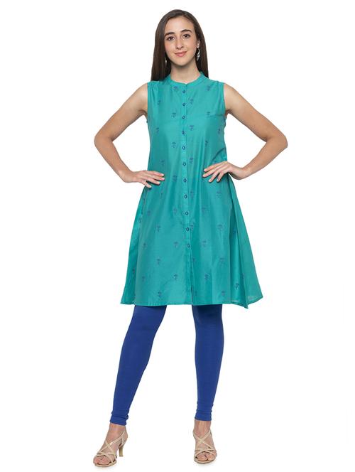 embroidered a-line kurta  - 16989984 -  Standard Image - 0