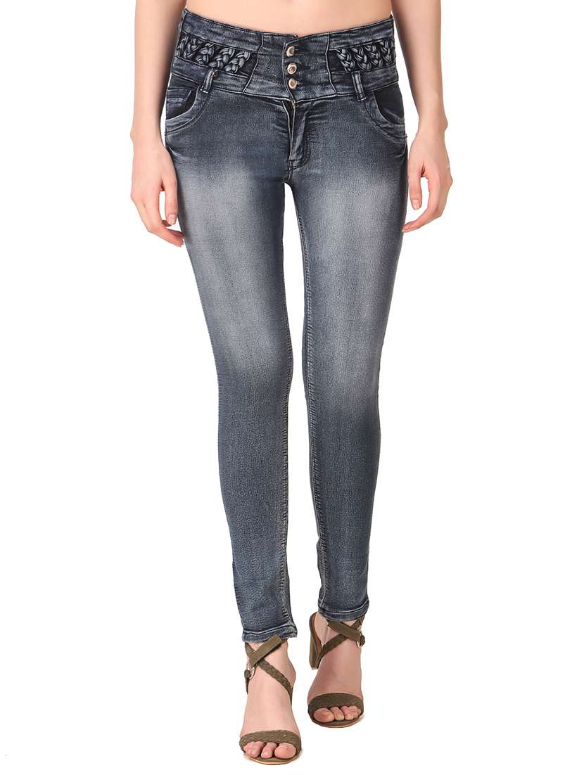 women's plain slim fit jeans
