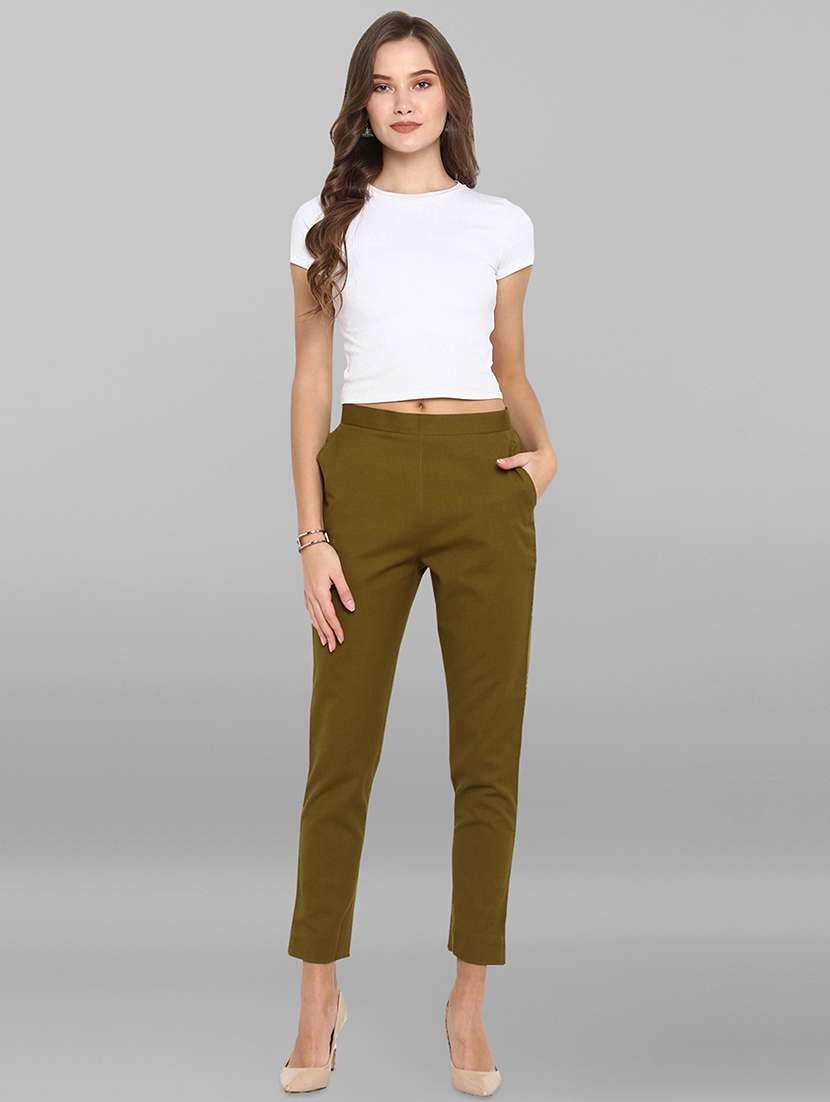 mid rise flat front trouser - 16993118 -  Standard Image - 3