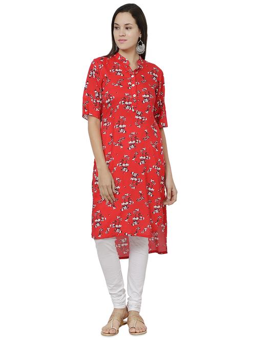 women's asymmetric kurta - 16993439 - Standard Image - 0