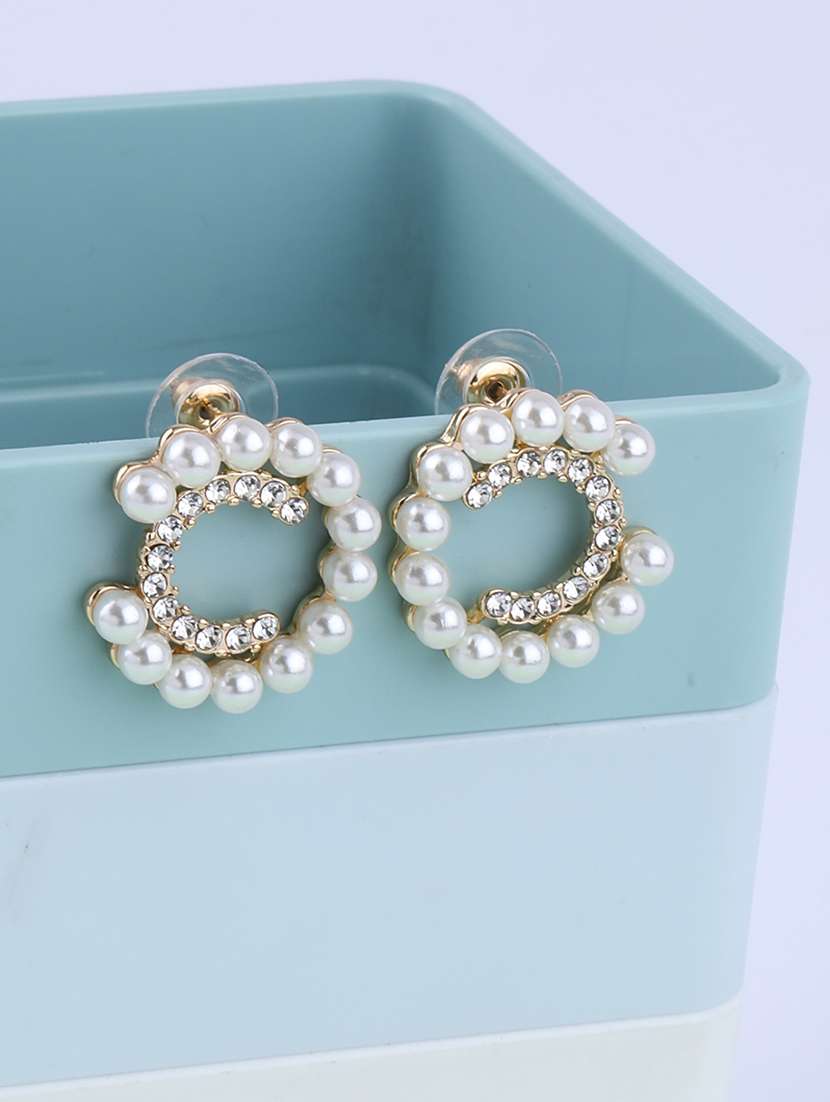 Gold Metal Drop Earring