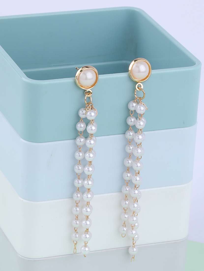 gold metal drop earring