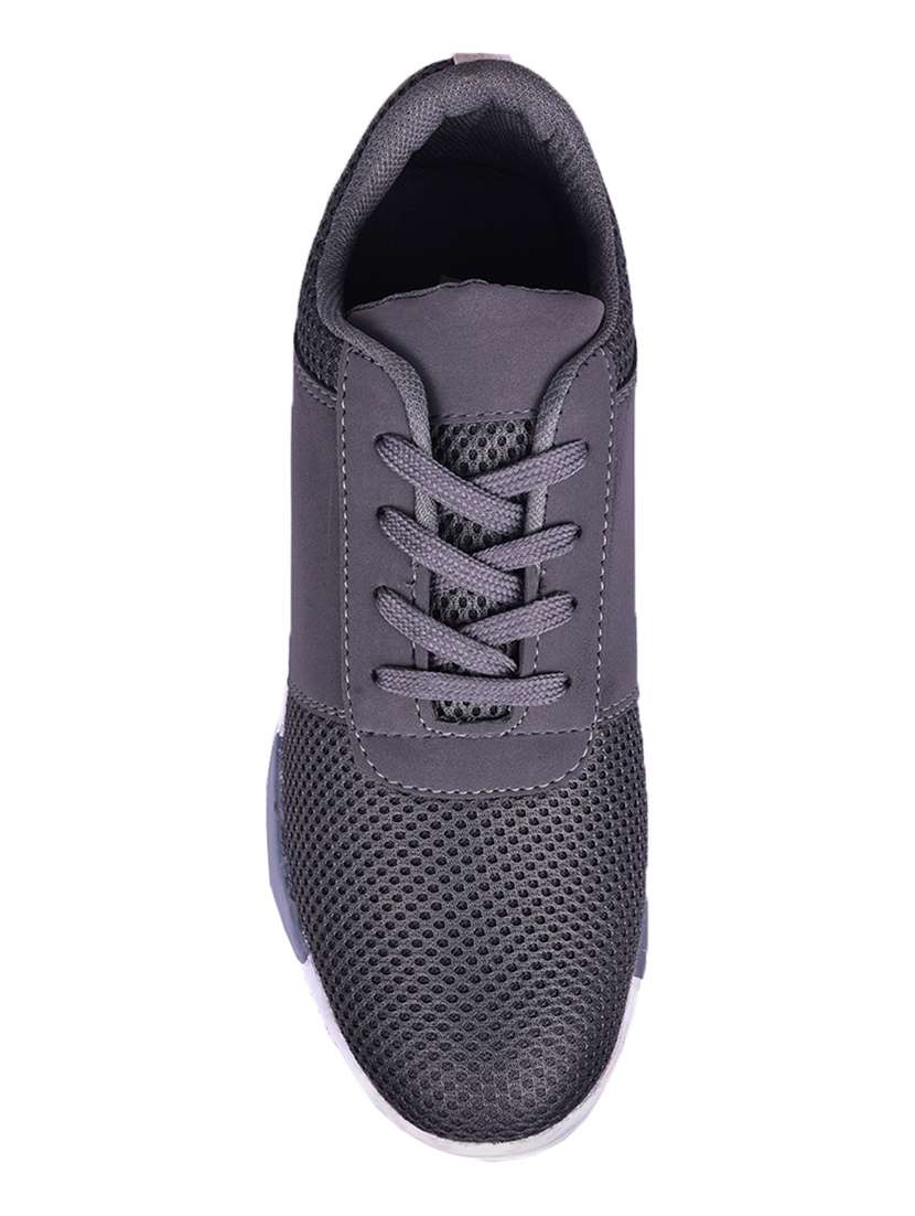 grey  lace up sport shoes - 16995645 -  Standard Image - 3