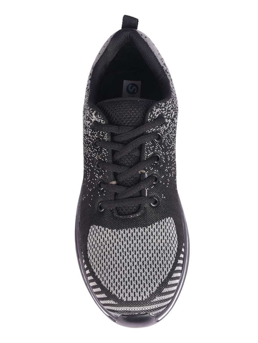 black lace up  sport shoes - 16995647 -  Standard Image - 3