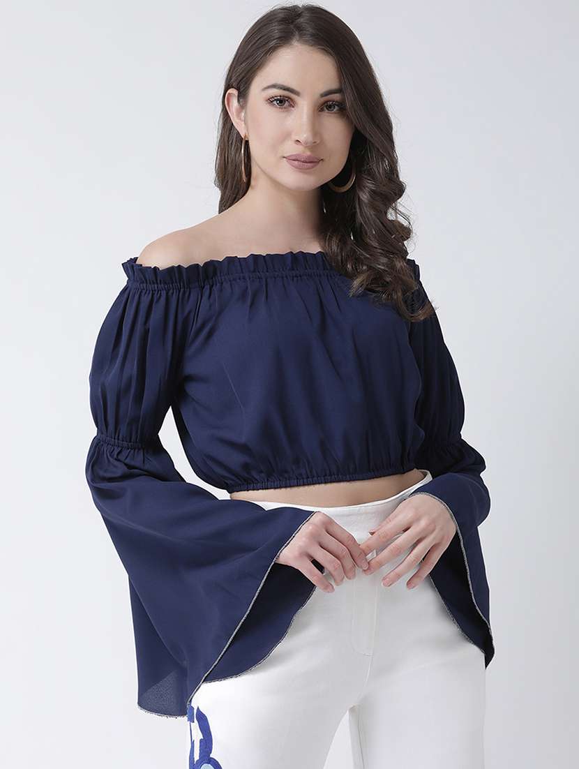 bell sleeves crop top 