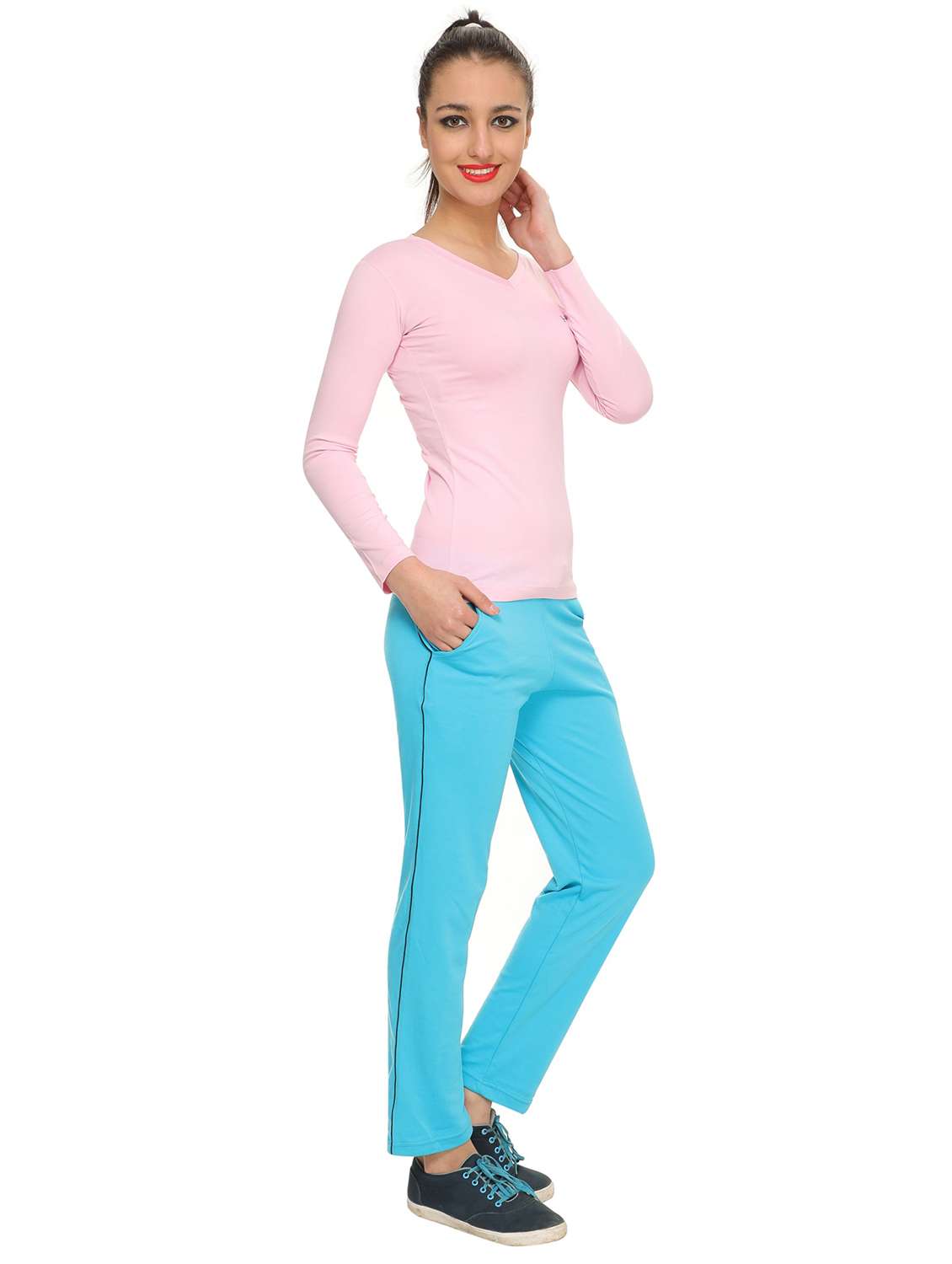 v-neck solid regular shirt - 16996045 -  Standard Image - 3