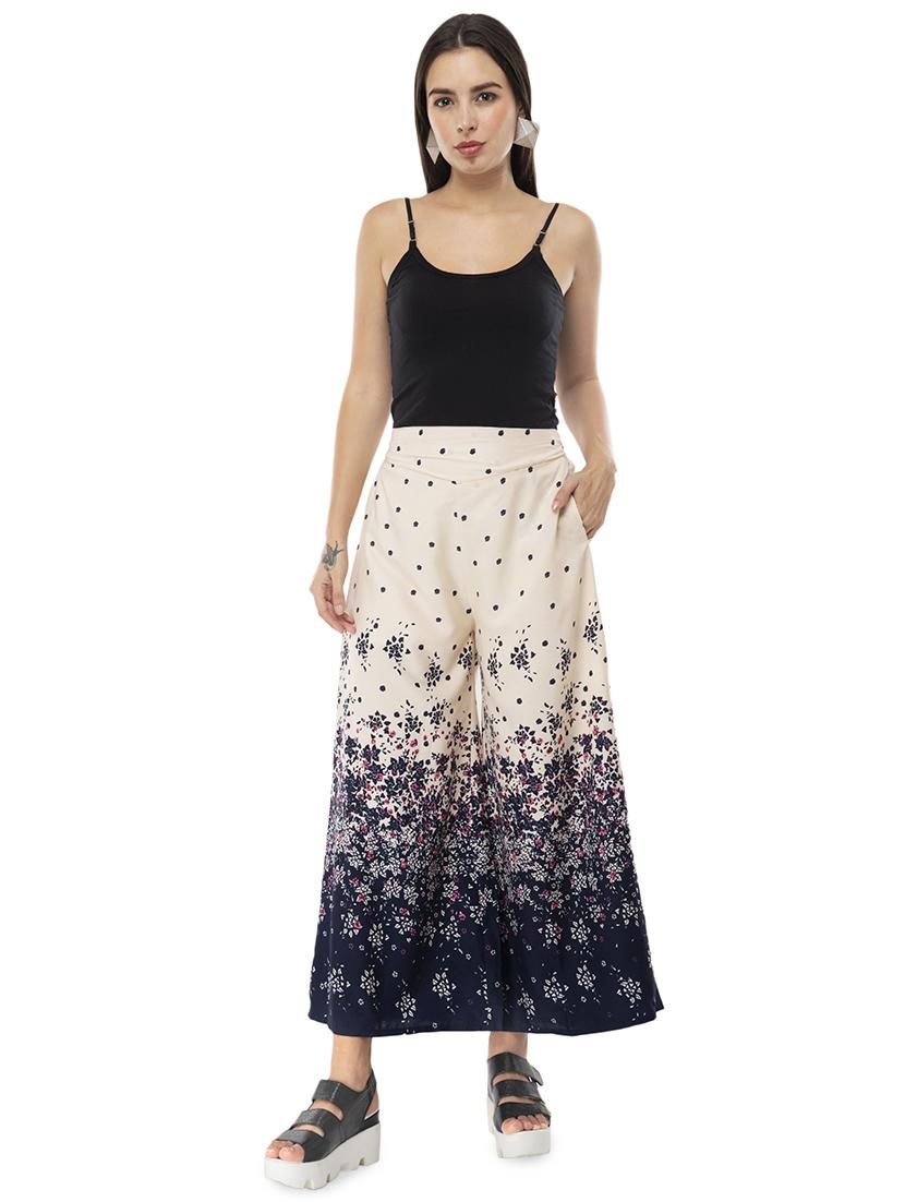 high rise floral palazzo - 16997055 - Standard Image - 3