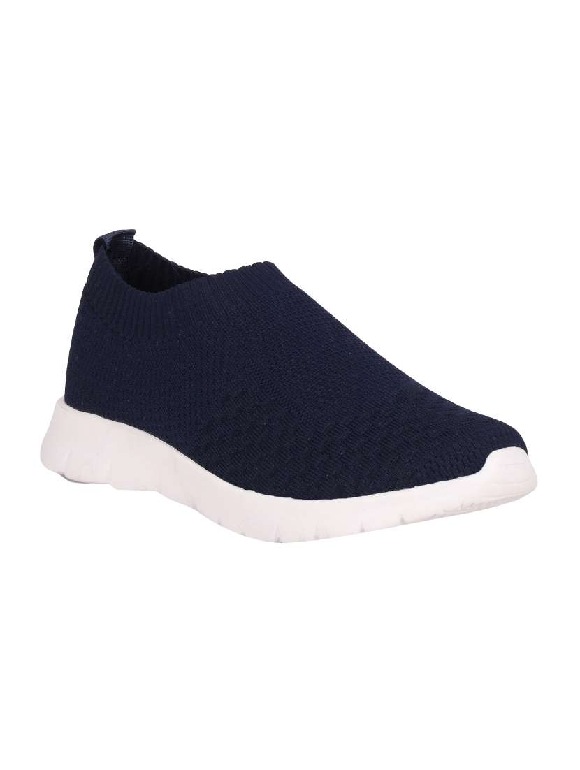 navy fabric slip on sneakers - 16997894 - Zoom Image - 0