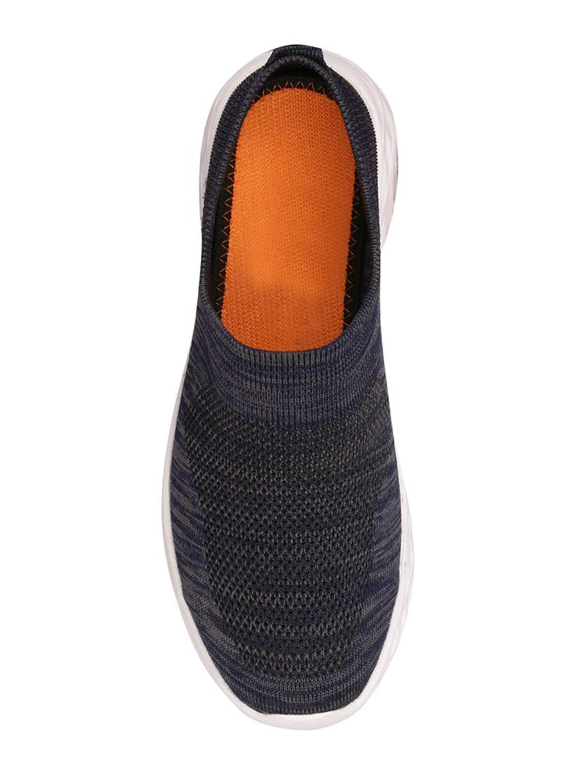 navy fabric sport shoes - 16997899 - Standard Image - 3
