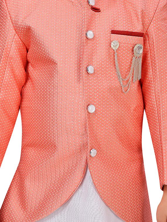 pink silk kurta set - 16998208 - Standard Image - 3