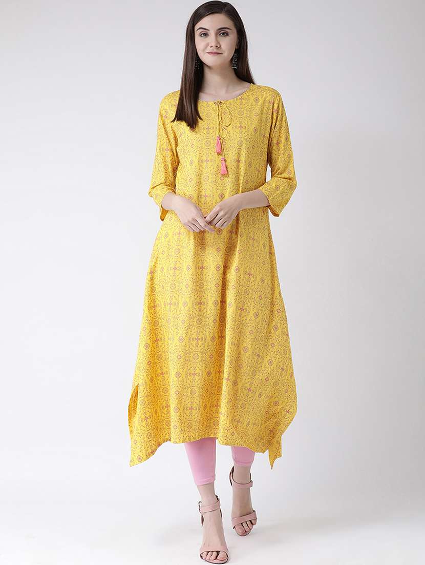 women's asymmetric kurta - 17000460 -  Standard Image - 3