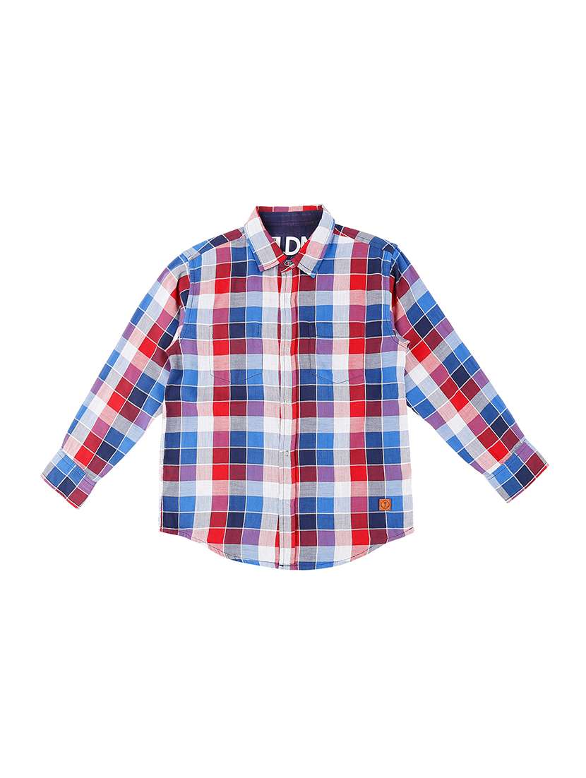 red cotton shirt - 17009186 - Zoom Image - 0