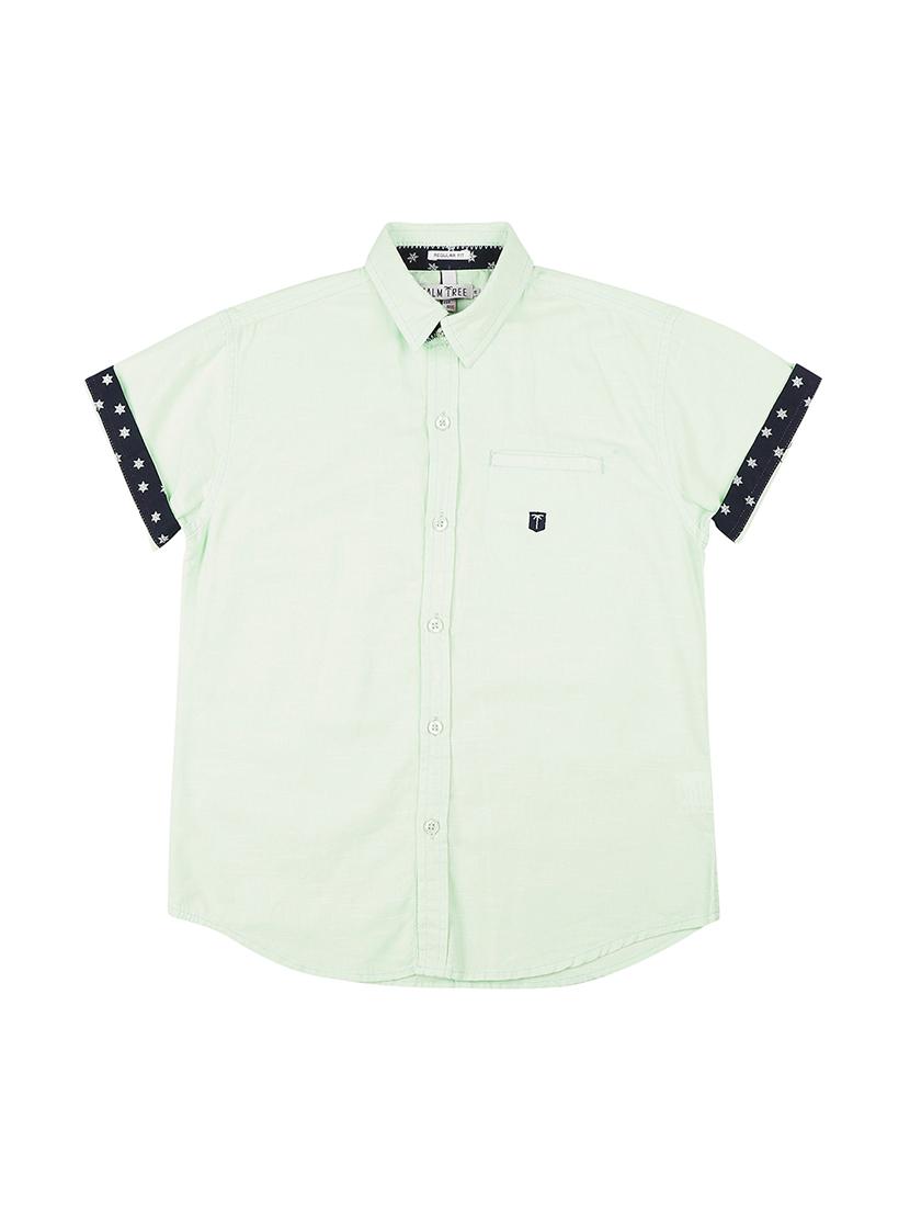 green cotton shirt - 17009229 - Zoom Image - 0