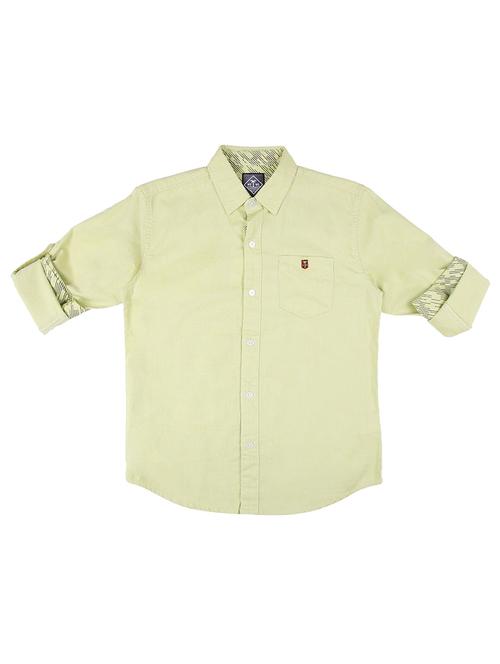 green cotton shirt - 17009281 -  Standard Image - 0