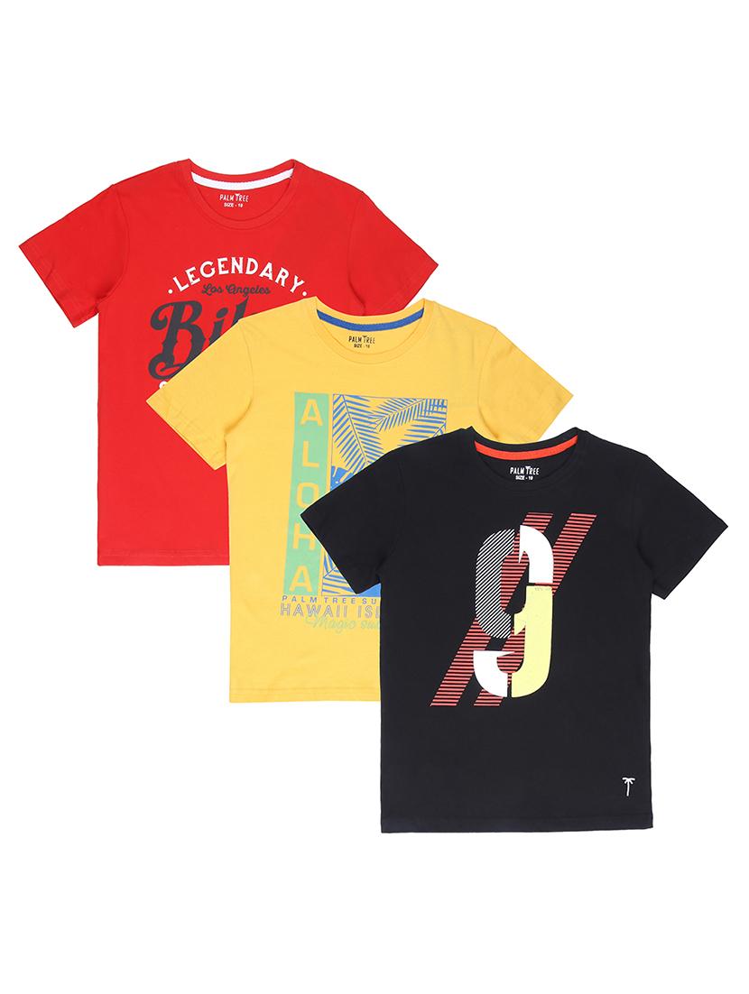 set of 3  cotton t-shirt - 17009420 -  Zoom Image - 0