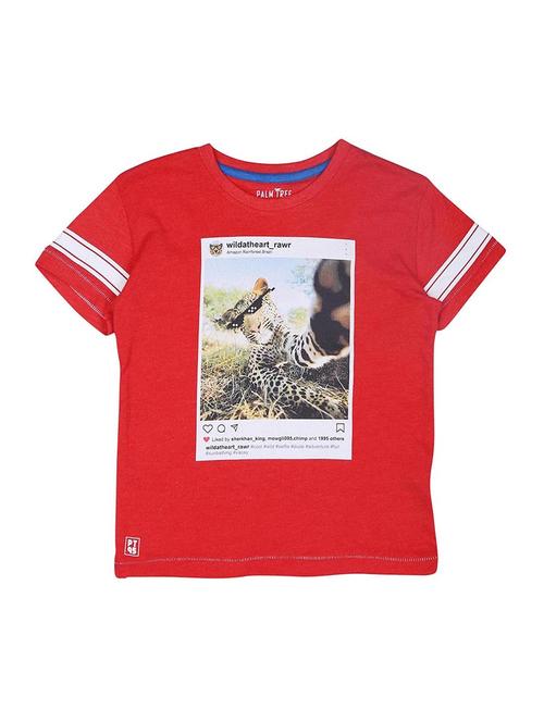 red cotton tshirt - 17009461 -  Standard Image - 0