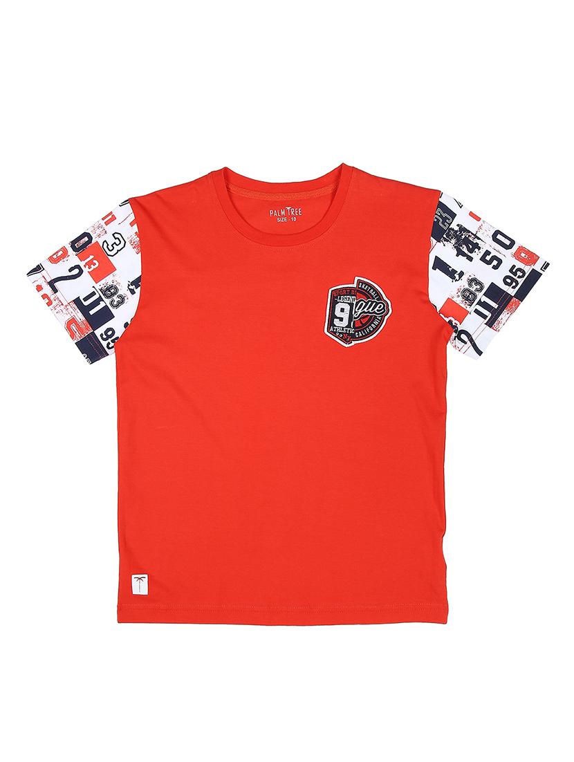 red cotton tshirt - 17009484 -  Zoom Image - 0