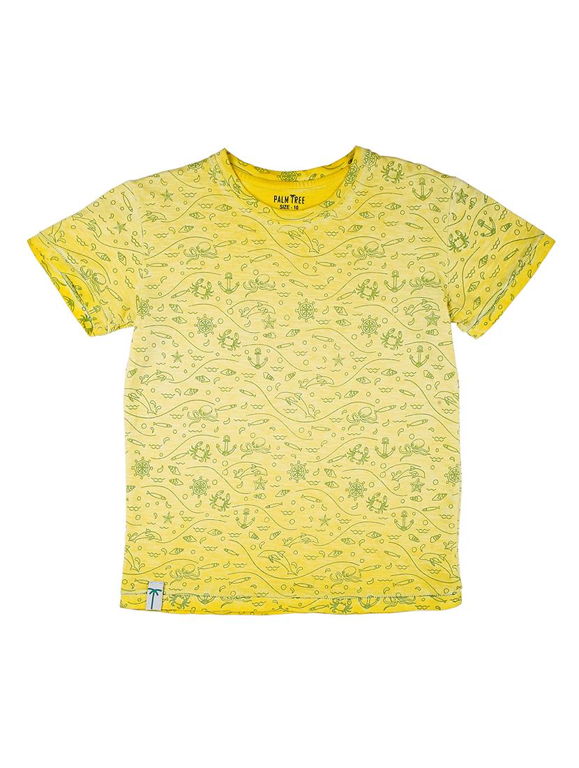 yellow cotton tshirt - 17009489 -  Zoom Image - 0