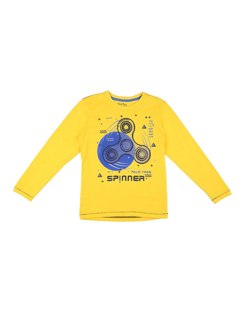 yellow cotton tshirt - 17009526 - Zoom Image - 0
